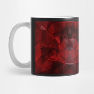 Abstract red triangle geometrical background Mug